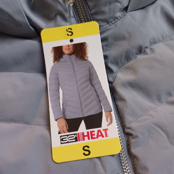 32 Degrees Heat Ladies Trade Winds Hooded Puffer Jacket – Size S - Picture 13 of 15